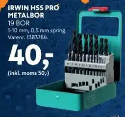 Davidsen Irwin hss pro metalbor tilbud