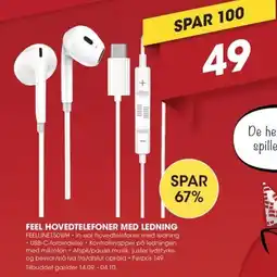 Punkt1 Feel hovedtelefoner med ledning tilbud