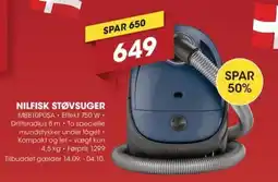 Punkt1 Nilfisk støvsuger tilbud