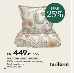 SENG TURIFORM NELLY SENGETØJ tilbud