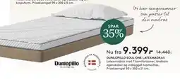 SENG DUNLOPILLO SOUL ONE LATEXMADRAS tilbud