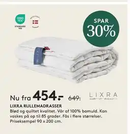 SENG LIXRA RULLEMADRASSER tilbud