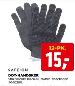 jem & fix Safe·on Dot-handsker tilbud