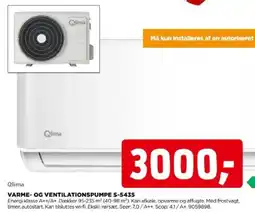 jem & fix Qlima varme- og ventilationspumpe s-5435 tilbud