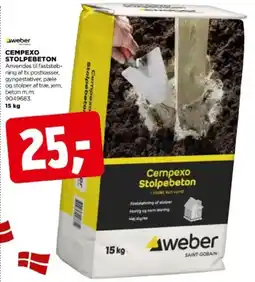 jem & fix Weber Cempexo Stolpebeton tilbud