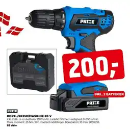 jem & fix Prize bore-/skruemaskine 20 v tilbud