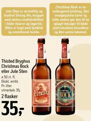 Thisted Bryghus Christmas Bock eller Jule Sten