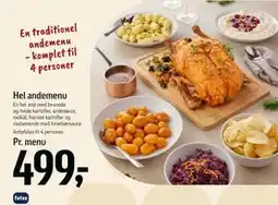 Føtex Hel andemenu tilbud