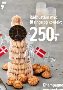 Føtex Rådhustårn med 10 ringe og konfekt tilbud