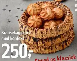 Føtex Kransekagekurv med konfekt tilbud