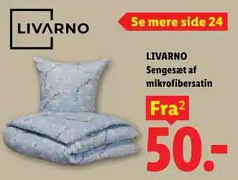 Livarno sengesæt af mikrofibersatin