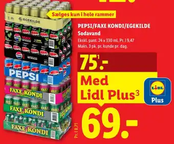 Pepsi/Faxe Kondi/Egekilde Sodavand