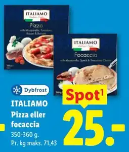 Lidl Italiamo pizza eller focaccia tilbud