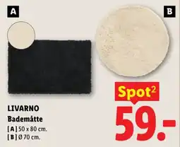 Lidl Livarno Bademåtte tilbud