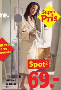 Lidl Livarno Badekåbe tilbud