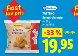 Lidl Tastino Smør croissanter tilbud