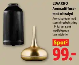 Lidl Livarno aromadiffuser med ultralyd tilbud