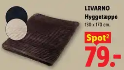 Lidl Livarno hyggetæppe tilbud