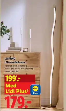 Lidl Livarano LED-standerlampe tilbud