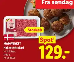 Lidl Madværket Hakket oksekød tilbud