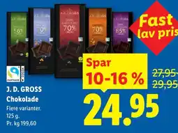 Lidl J. D. Gross Chokolade tilbud