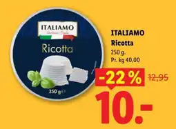 Lidl Italiamo Ricotta tilbud