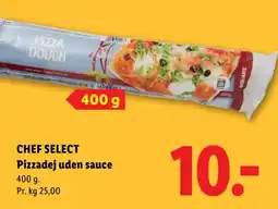 Lidl Chef Select Pizzadej uden sauce tilbud