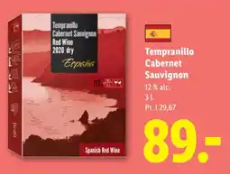 Lidl Tempranillo Cabernet Sauvignon tilbud