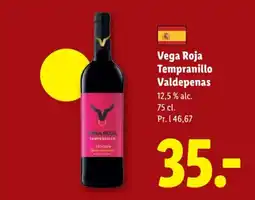 Lidl Vega Roja Tempranillo tilbud