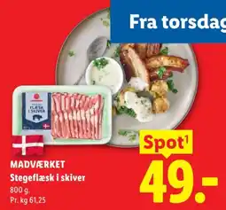 Lidl Madværket Stegeflæsk i skiver tilbud