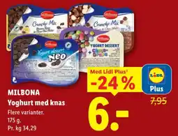 Lidl Milbona Yoghurt med knas tilbud