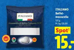 Lidl Italiamo Bøffel-mozzarella tilbud