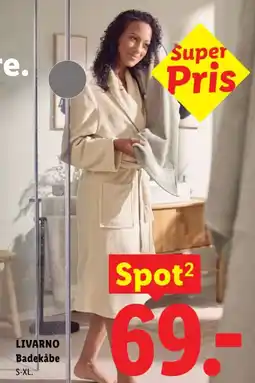 Lidl Livarno Badekåbe tilbud