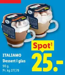 Lidl Italiamo Dessert i glas tilbud