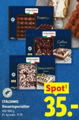 Lidl Italiamo Dessertspecialitet tilbud