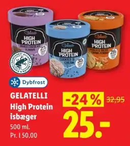 Lidl Gelatelli High Protein isbæger tilbud