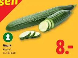 Lidl Agurk tilbud