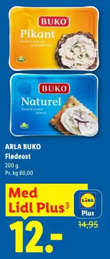 Lidl Arla Buko Flødeost tilbud