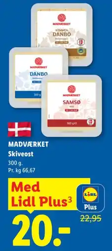 Lidl Madværket Skiveost tilbud