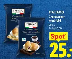 Lidl Italiamo croissants with filling with chocolate tilbud