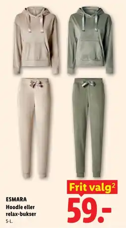 Lidl Esmara Hoodie eller relax-bukser tilbud