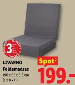 Lidl Livarno Foldemadrass tilbud