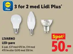 Lidl Livarno led-pære tilbud
