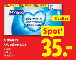Lidl Floralys XXL køkkenrulle tilbud