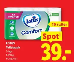 Lidl Lotus Toilet Papir tilbud