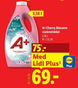 Lidl A+ Cherry Blossom vaskemiddel tilbud
