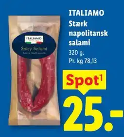 Lidl Italiamo Stærk napolitansk salami tilbud