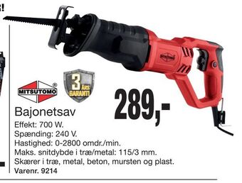 Harald Nyborg Bajonetsav tilbud