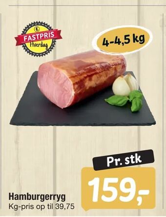 Fakta Tyskland Hamburgerryg tilbud