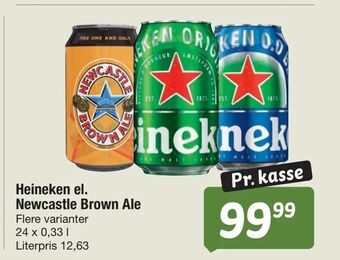 Fakta Tyskland Heineken el. Newcastle Brown Ale tilbud